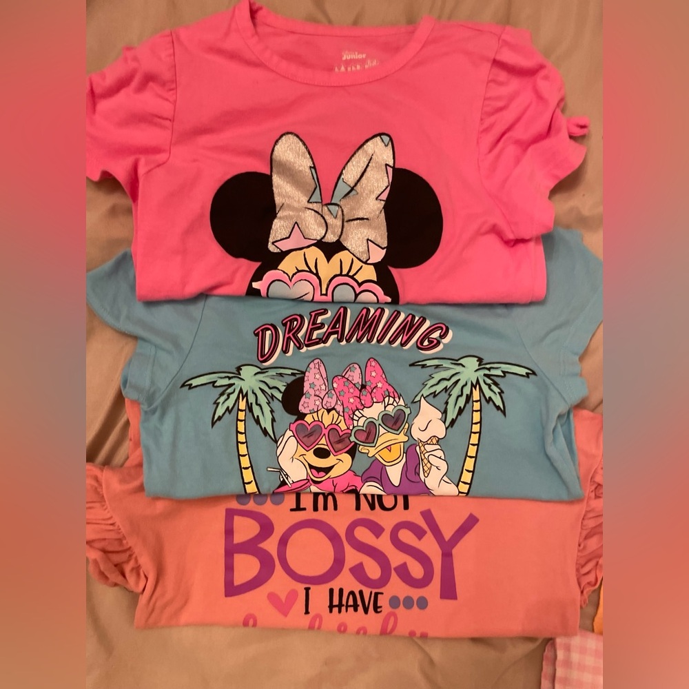 Disney Girls T-shirt Bundle Size 7/8